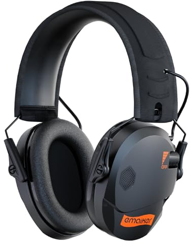 EMAIKER ZOHAN 054 - Protectores auditivos electrónicos para disparar, reducción activa de ruido, orejeras de seguridad, auriculares tácticos, amplificación de sonido, protección auditiva para caza