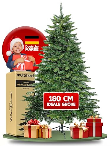 Multiheld künstlicher Weihnachtsbaum 180cm naturgetreuer Tannenbaum PE Spritzguss & PVC Mix - eleganter Christbaum für Weihnachten langlebiger Christmas Tree in Premium Qualität