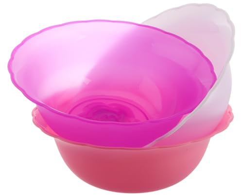 UTHCLO Bassines Rondes en Plastique Offrant une Expérience de Nettoyage Confortable à Domicile Lot de 3 Design Multifonctionnel pour Lavage Visage et à Domicile