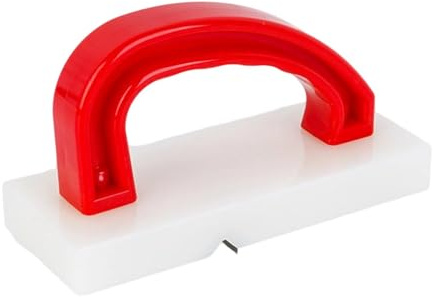 Sharplace Outil de nettoyage et de rénovation de planches à découper pour la cuisine : robuste, facile à nettoyer et efficace, avec poignée, Rouge