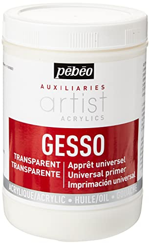 Pebeo 1 Liter Gesso, transparent, Farblos