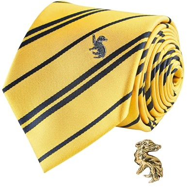 Cinereplicas Harry Potter - Deluxe Krawatte Hufflepuff - Offizielle Lizenz