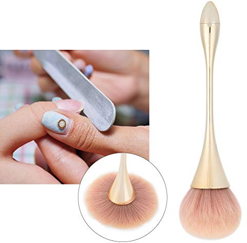 Outils d'art d'ongle Brosse de dépoussiérage d'ongle longue poignée Brosse de nettoyage de poudre de clou de manucure