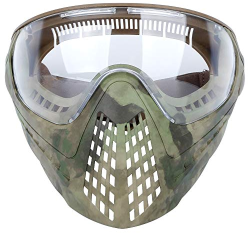 GYDEHUTJ Taktische Vollmasken Airsoft Helmmaske mit austauschbarer Schutzbrille und Helmkupplung