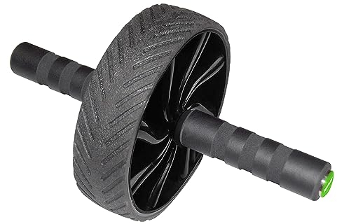 Tunturi Trainingsrad - Bauchtrainer - Bauchtrainer - Bauchrad mit rutschfestem Gummi und weichen Griffen