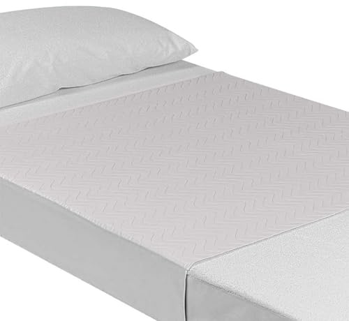 VALENTIA MEDICAL - Lot de 2 Alèse Impermeable Protège Matelas 90 cm Lavable, Couvre Matelas Imperméable, Absorbant, Réutilisable, Protection Lit Incontinence +200 lavages - Fabrique Espagne, Oeko-Tex