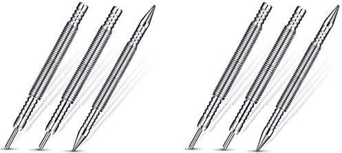 Cosmin Lot de 6 clous et clous de charnière - Pointeaux à ressort - Pour porte - 1/32 - 1/16 - Double tête - 1/8