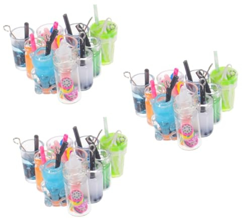NUOBESTY 30stücke Mini Glasflasche Charm Für Schmuck Geeignet Für Ohrringe Armbänder Und Schlüsselanhänger Für Kreative Bastelprojekte