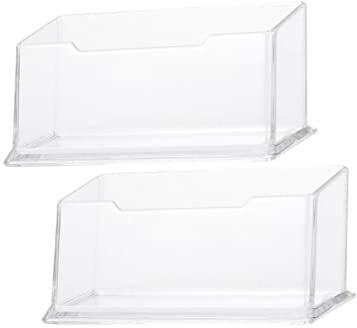 Tofficu Visitenkarten-aufbewahrungsbox-ständer Acryl-id-display-organizer Für Das Büro