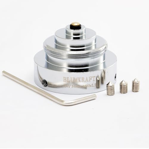 BLUMKRAFT Adattatore per radiatori compatibile con Danfoss RAV 34 mm a M30 x 1.5 per termostato/testa termostatica M30 x 1.5 maschio