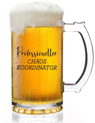 Joymaking Biergläser Geschenk Für Manager, Chef - Lustiges Geschenk Für Geburtstag, Weihnachten - Kollegen Geschenke für Männer Frauen - Bierbecher 0,5 L