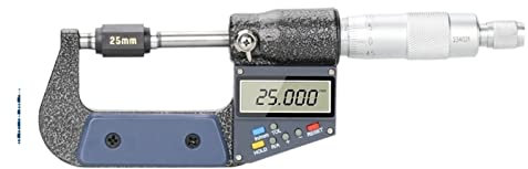 Micromètre extérieur Micromètre Précision 0.001mm 0-25/50/75 / 100mm Micromètre extérieur Micromètre électronique Matériel de manomètre numérique Mesurer outil, Outil automobile d'atelier de machin