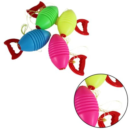 MUSISALY 4stücke Jumbo-bälle Ziehen Bälle Sport Hand Fitness Ball Doppelspielerball Interaktives Spiel Gymnastikball Für Junge Mädchen Ab Jahren Aus Strapazierfähigem Material