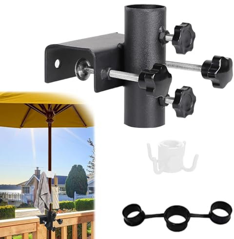 Anyingkai Support de Parasol pour Balcon,Support pour Parasol De Terrasse réglable,pour Parasol De Terrasse Plage Jardin Piscine Balcon Pique-Nique Cour Quai