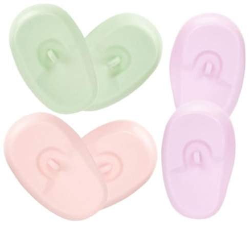 PACKOVE 3pares Fundas De Silicona Para Orejas Resistentes Al Calor Protectores Impermeables Para Tintes y Secadores De Cabello Cubiertas Cómodas y Portátiles Para Peluquería y Uso Doméstic