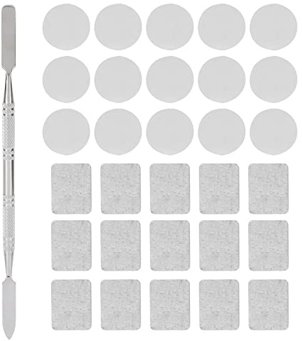 Farbige Palettenaufkleber einfache Verwendung von Make-up, quadratische und runde Metallaufkleber, geeignet zum Mischen von Creme und Puder, Make-up-Liebhaber