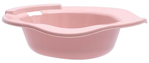 SOPOTUTU Postpartales Sitzbad aus PP für Damen und Senioren mit Hängendem Loch Passgenau für Haushalts Toiletten Rosa Sitzbecken für Hygienische Pflege und Komfort