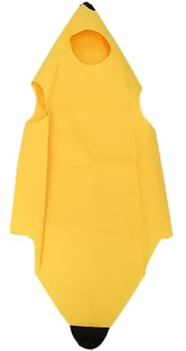 Rakiuty Disfraz Plátano Adulto Hombre Mujer Unisex, Disfraces Fruta Adulto, Divertido Traje de Fruta Amarilla, Disfraz Despedida Soltera para Fiesta Cosplay Halloween Carnaval