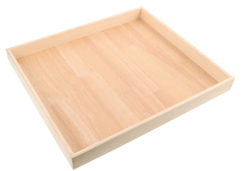 VICASKY Wooden Sand Tray for Kids with Desktop Storage Design, Organizes Play Space and Promotes Hand-eye Coordination, Suitable for Indoor and Outdoor Use, Beige Sandbox Toy for Children
