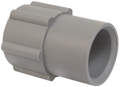 SOMATHERM FOR YOU - Embout de Raccordement Mâle Caoutchouc pour Lave-Linge - Flexible 18/25 mm - Raccord à Emboîtement - Gris - Installation Facile et Étanche