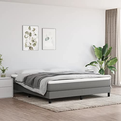 Teenpull Väska fjädermadrass mörkgrå 180 x 200 x 20 cm, ventilerande tyg, medelhårt komfortskum för vilsam sömn, tryckavlastande och hållbar