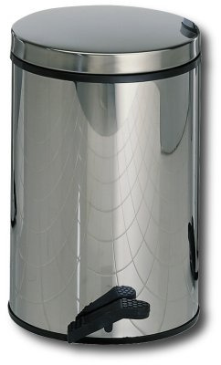 Wesco 128 534-41 Gastro-Tretabfallsammler, 25 Liter, feuerverzinkter Einsatz, Edelstahl