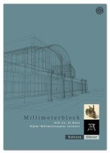 Edition Dürer Millimeterpapierblock - A3, 90 g/qm, weiß, Block mit 25 Blatt