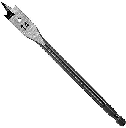 Ø 14 mm Holzbohrer Flachfräsbohrer Flachbohrer Bohrer 1/4 Sechskant Aufnahme