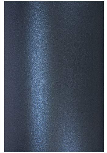 Netuno 100x Bastelkarton Perlmutt Marineblau DIN A4 21 x 29,7 cm 250g Aster Metallic Queens Blue Perlmuttkarton farbig metallic glänzend Feinkarton schimmernd für Einladungskarten basteln