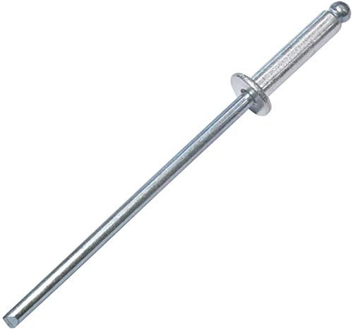 AERZETIX - Set di 100 rivetti ciechi standard Ø2.4x10mm alluminio/acciaio - DIN 7337 A - rivetto pop a rottura stelo - C48091