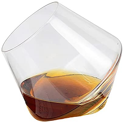 Verre À Whisky Irrégulier, Verre À Whisky À Haut Ventre Rotatif, Verre À Whisky, Cocktail À Boire, Tasse À Vin, Verre De Bar Pour Pères, Oncle, Mari Et Hommes, 250 ML