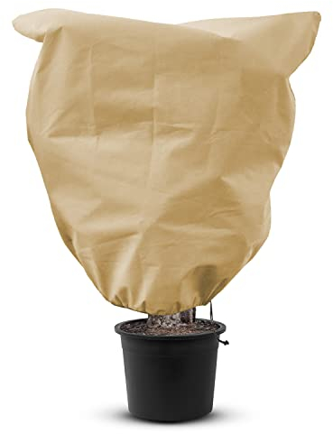 Tropictrees Winterschutz (240x200 cm) für Pflanzen und Bäume | atmungsaktiver Winterschutz für Pflanzen mit Reißverschluss und Kordelzug | Schutz vor Kälte und Frost | reißfest & wiederverwendbar