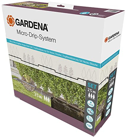 Gardena ober- und unterirdisches Tropfrohr: zur Verwendung für Büsche und Hecken, 50 m Länge, passend für Micro-Drip-System (13504-20)