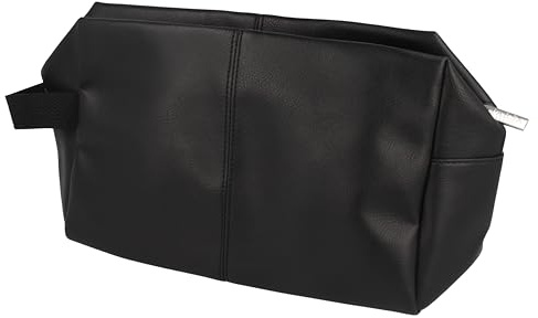 PARSA Beauty borsa trucco (aspetto pelle) | Pochette da viaggio per donne e uomini per la conservazione di articoli cosmetici, Design Moderno, Spazio Sufficiente