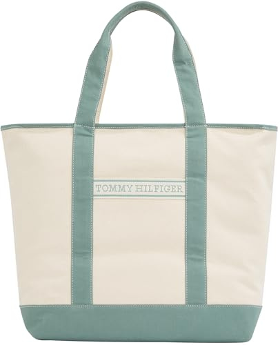Tommy Hilfiger Damen Tote Bag Tasche Summer Canvas Tragetasche