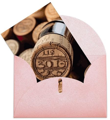 NTVOWPZO Birthday Cards with Envelopes Thinking of You Card Wine Bottle Stopper Thank You Card Color Blank Note Large Greeting Cards Note Cards with Envelopes
