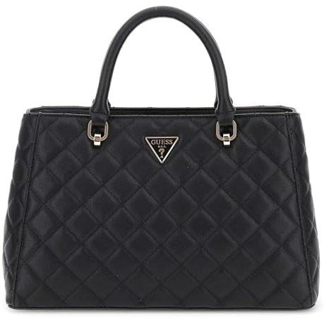 GUESS Eco Carly Girlfriend Satchel Black