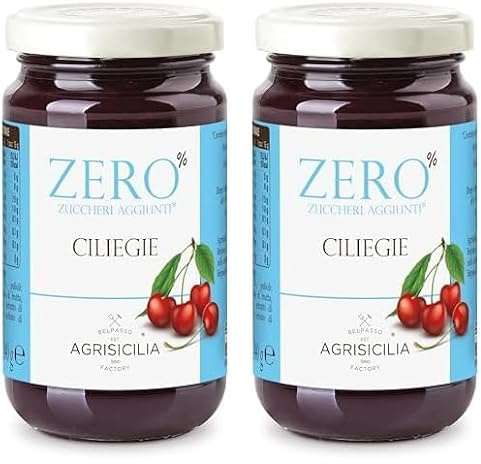 Agrisicilia zero% zuccheri aggiunti ciliegie (Confezione da 2)