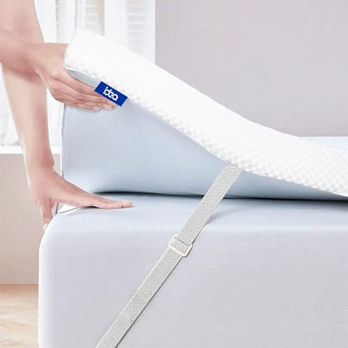 Topper 140x200cm, Gel Matratzen Topper H3/H4 aus 7,5 cm Höhe Memory Foam und Gewebe aus Bambusfasern, Bequeme Matratzentopper 140x200 für Boxspringbett und Unbequemem Betten Schlafsofa (BD140)