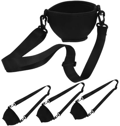 Cabilock 4pcs Wine Glass Rack Cover Neck Strap Adjustable Insulators for Stemmed Glasses Protects Cocktail Glasses from Breaking during Parties