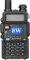 SQUADO BAOFENG UV-5R, Walkie Talkie, Radio Ricetrasmittente Dual Band 8W, VHF 144-146MHz e UHF 430-440MHz, Display LCD, Nero