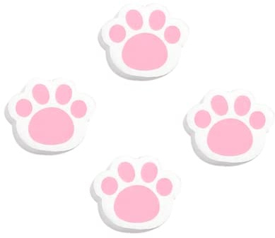 SECFOU 4 Pack Cleaner Cat Mirror Scrubber Sponge Glass Sponge Wipes for Bathroom Cleaning Easy to Use Mirror Cleaning Tools