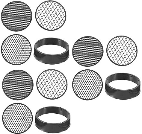 UKCOCO Setaccio Manuale del Terreno in Plastica Nero 9 Pezzi, Leggero e Facile da Pulire, per Giardinaggio e Terriccio per Fiori