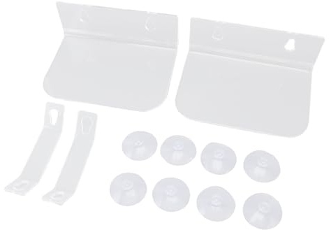 Luqeeg Estantes de Plantas de Ventanas de 2 Paquetes con Tazas de Succión, Extensor de Alféizar de Ventana Acrílico Transparente Sostiene 8 Libras, Ideal para Plantas de Interior, Verduras,