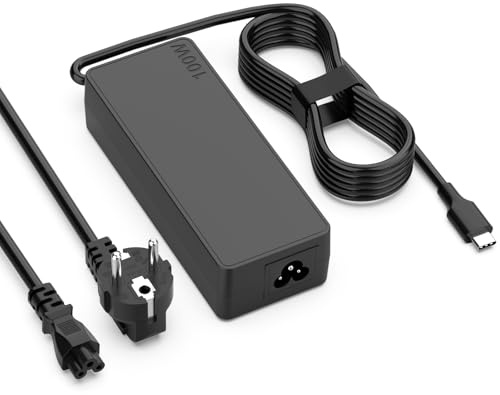 Shefor 100W USB-C Laptop Ladekabel Kompatibel mit MacBook Lenovo HP | Kompatibel mit MacBook Pro/Air, ThinkPad, Dell Latitude, HP Chromebook, ASUS/Acer/Huawei/Xiaomi/Samsung; 100W, 20V 5A