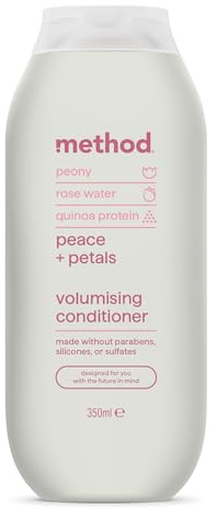 Method Volumising Conditioner, Peace and Petals, Peony, Rose Water & Quinoa Protein Scent, Sulphate-Free, 350ml