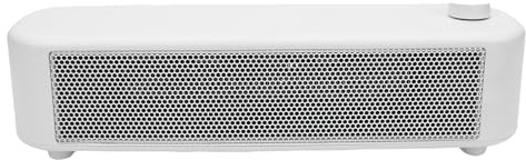 Asixxsix Scaldabagno, Potenza 500 W 2 Marce PTC Riscaldamento Rapido Rumore Minimo, Stufa da Tavolo Portatile con Protezione da Surriscaldamento e Ribaltamento, Ventola (Spina europea 220V)