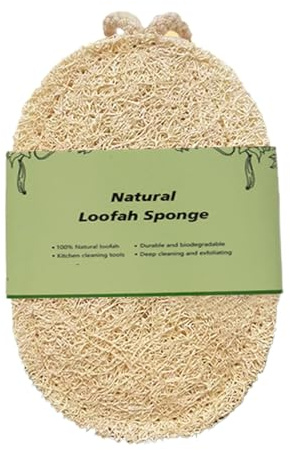 Natural Dish Sponge Reusable Scrubber Dishwashing Cleaning Tools | Natural Loofah Dish Scrubber Sponge Cleaning Dishwashing Pots Pans Cookware Sink Stove Bathroom Household Apartment