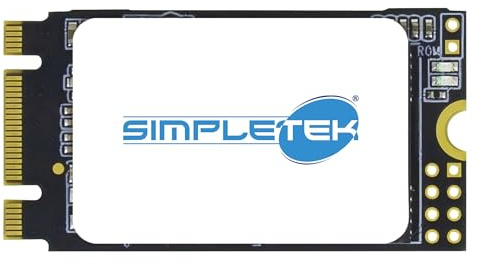 SIMPLETEK - SSD Interno M.2 SATA NGFF 2242 da 512GB 3D NAND | Ideale per PC Laptop Notebook Memory Vault e Compatibile con Mac