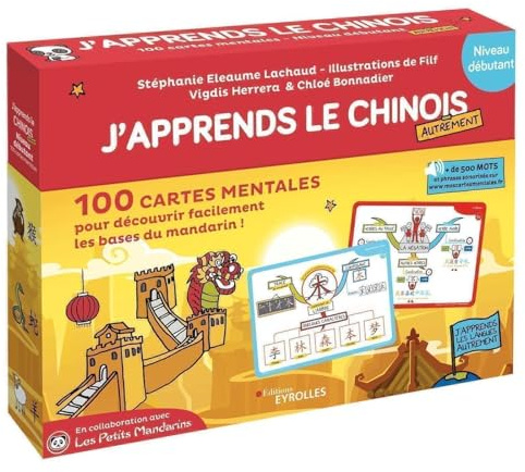 J'apprends le chinois autrement: 100 cartes mentales pour découvrir facilement les bases du mandarin !
